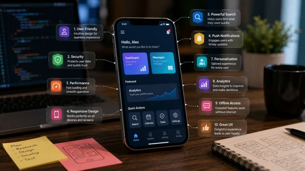 Top 10 Must-Have Features for Successful Mobile Apps